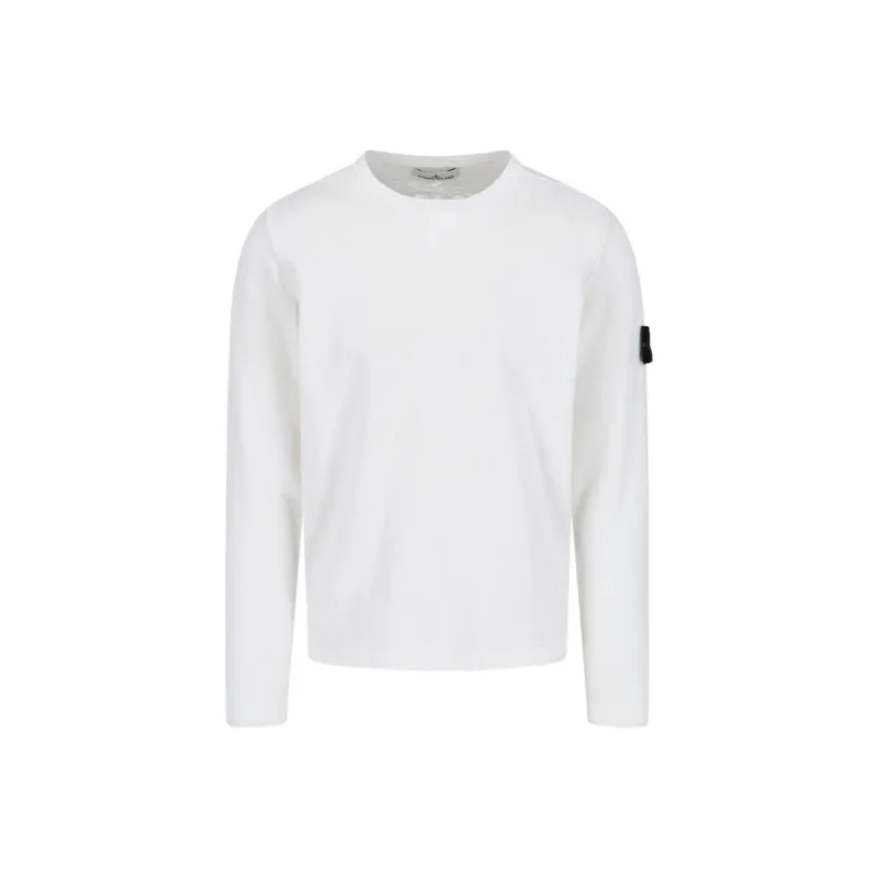 STONE ISLAND Logo Patch Crewneck Jumper-0