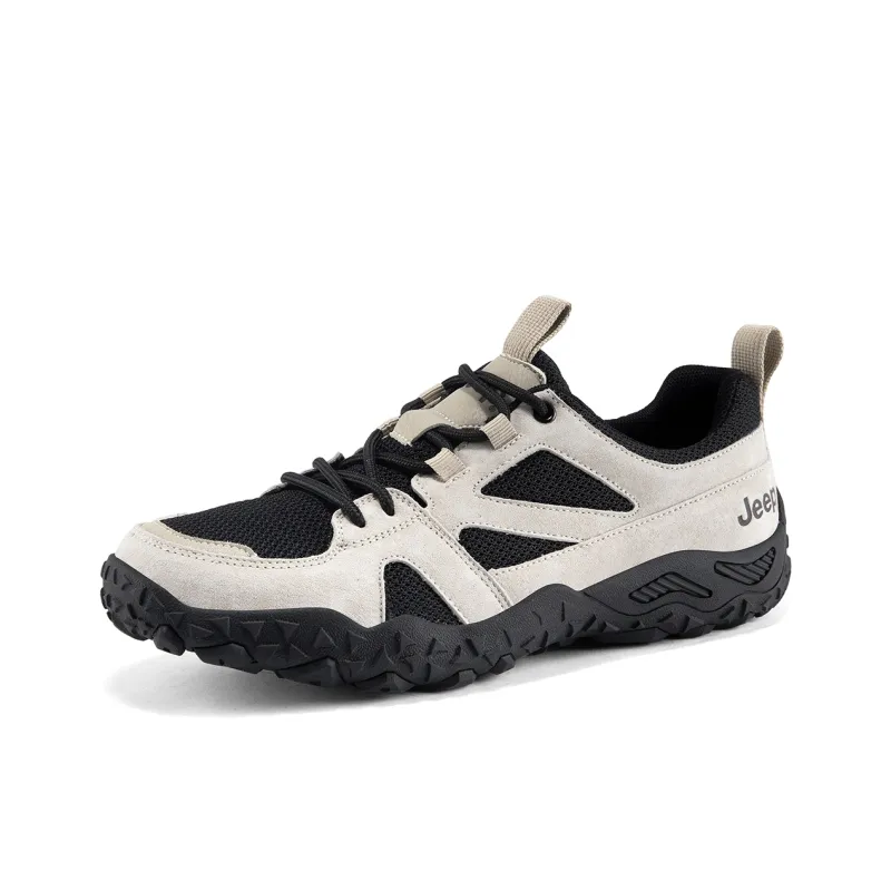 Jeep Cushioning Coverage Rebound Abrasion Resistant Lightweight Breathable Slip Resistant Low Top Outdoor Shoes Men's-2
