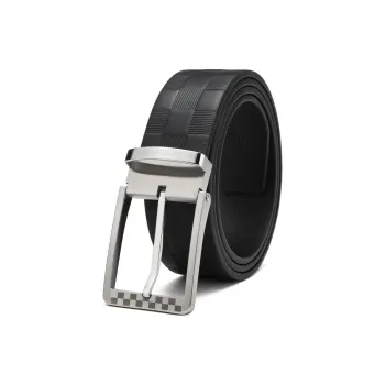 SEPTWOLVES Cow Leather Belts Men's Width 3.7cm