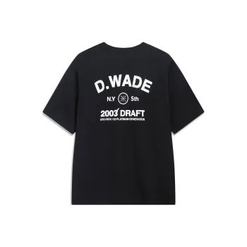 LiNing Drop Shoulder Sleeve T Shirt Men's Black