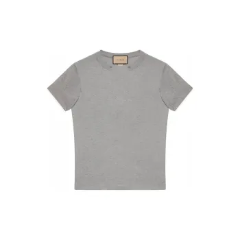 GUCCI Split Neck Short Sleeved T Shirt