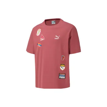 PUMA T Shirts Unisex Dark Pink