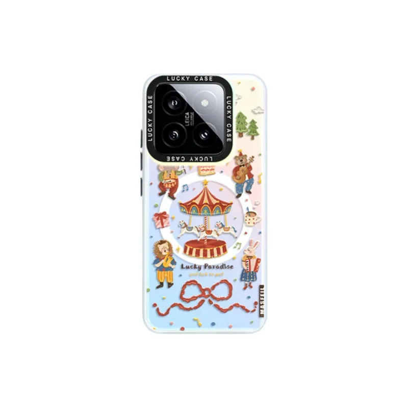 Marsfield Acrylic Material Double Layer IMD Laser Magnetic Case Myersphill Compatibility  Xiaomi 15/14/13 Pro-0
