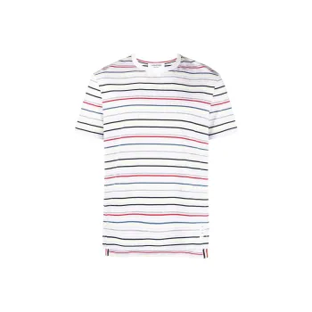 THOM BROWNE Striped Crewneck T Shirt