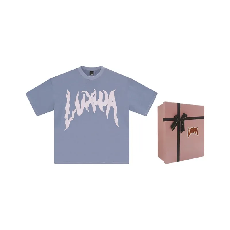 LVXWA T Shirt Unisex Dark Dusty Blue-4