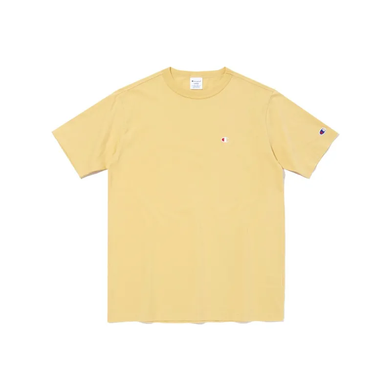 Champion T Shirt Unisex Light Yellow-0