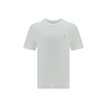 Brunello Cucinelli Logo Printed Crewneck T-Shirt