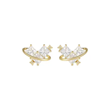 BING STUDIO 925 Sterling Silver Stud Earrings Women's