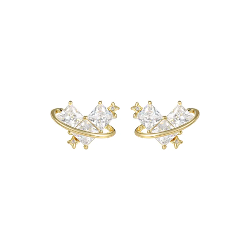 BING STUDIO 925 Sterling Silver Stud Earrings Women's-0