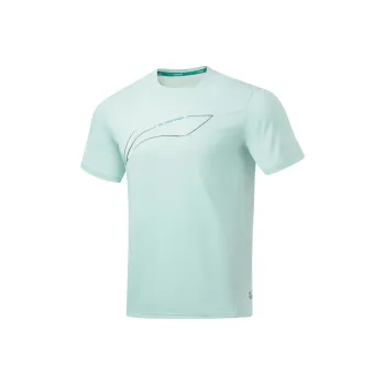 LINING Running Collection T Shirts Men Light Bowl Blue