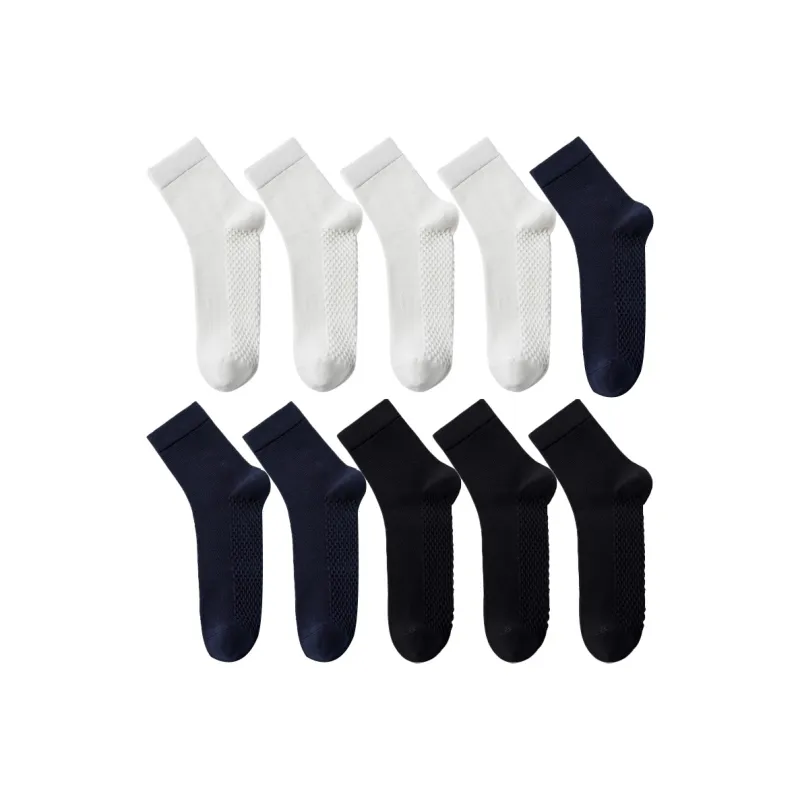 Cotton Gene Mid Calf Socks Men's Combo Set-10