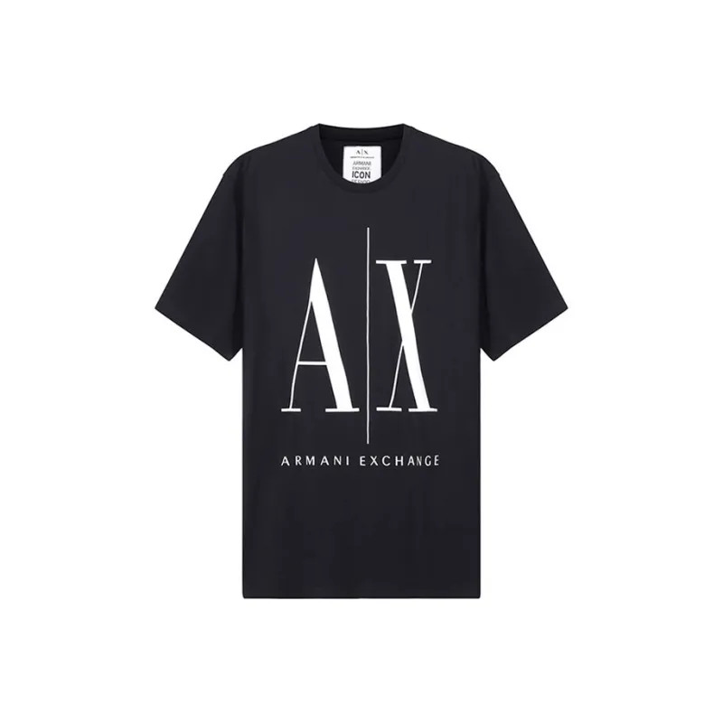 ARMANI EXCHANGE SS22 T Shirt Men's Marine Blue-0