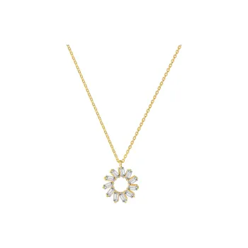 Heart Grass S925 Silver Necklaces Women's