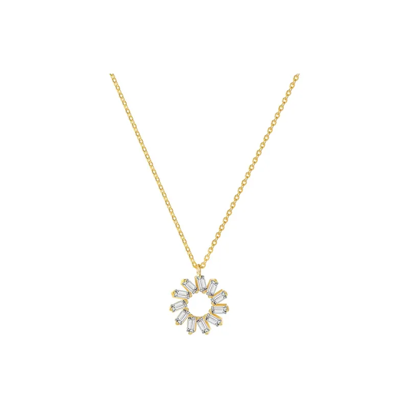 Heart Grass S925 Silver Necklaces Women's-0
