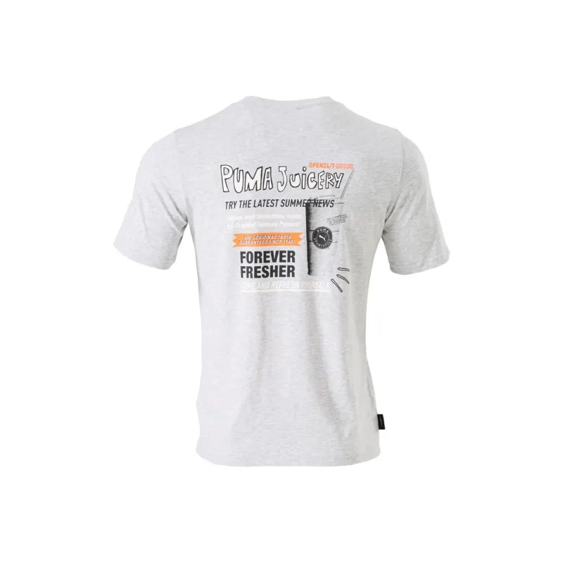 PUMA GRAPHICS JUICERY T Shirts Unisex Gray-0