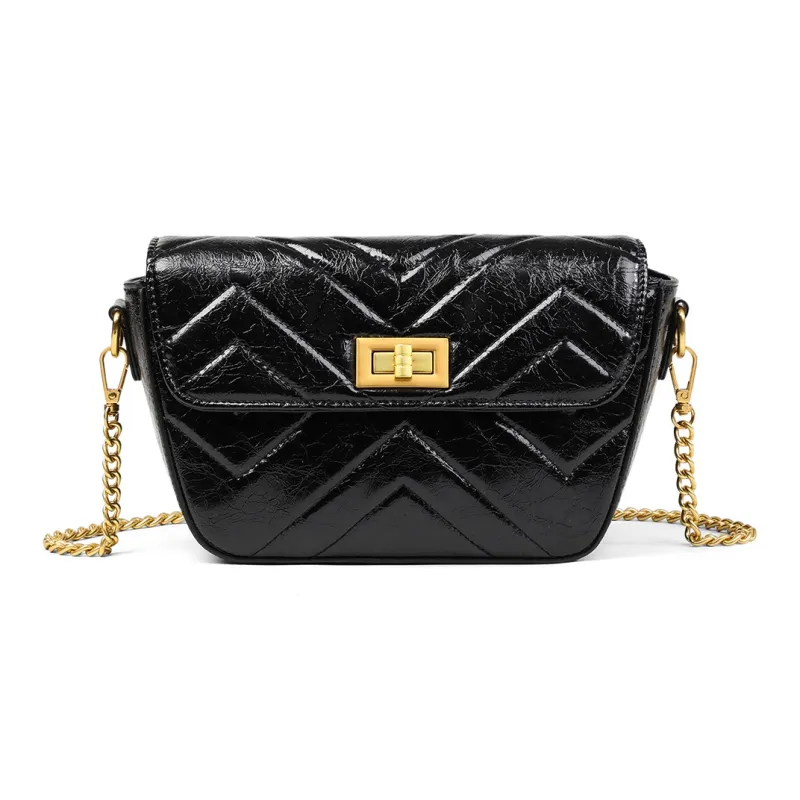 MILLIE'S Synthetic Leather Shoulder Bag, Crossbody Bag Regular Women's Black-1