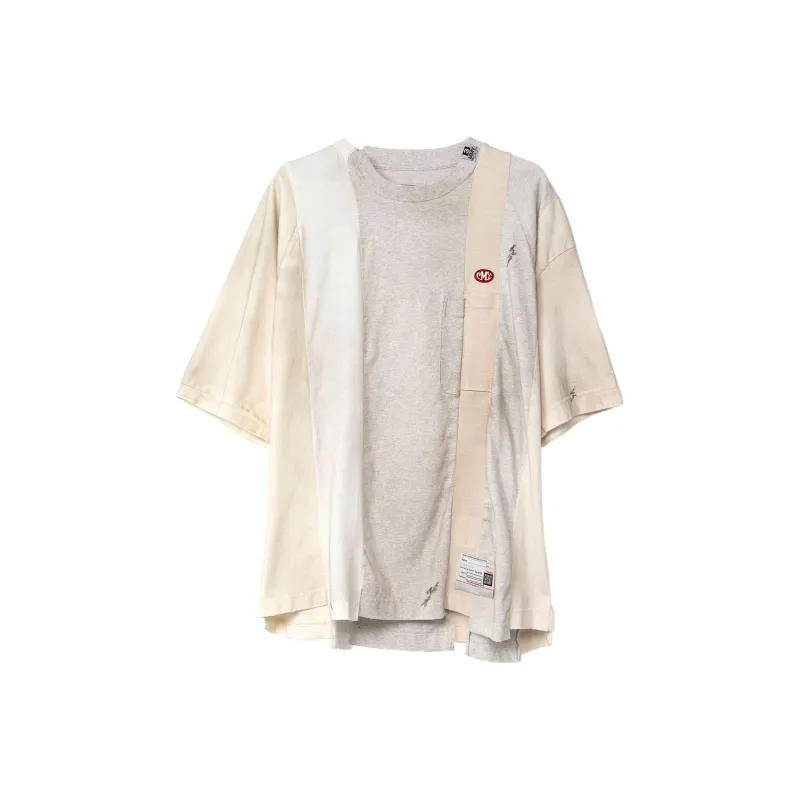 Maison Mihara Yasuhiro Vertical Switching Crewneck T Shirt-0
