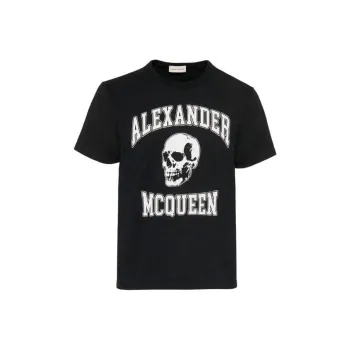 Alexander McQueen Logo Printed Crewneck T Shirt