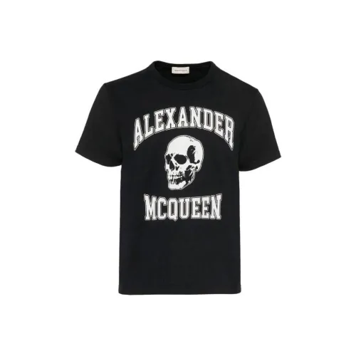 Alexander McQueen Logo Printed Crewneck T Shirt