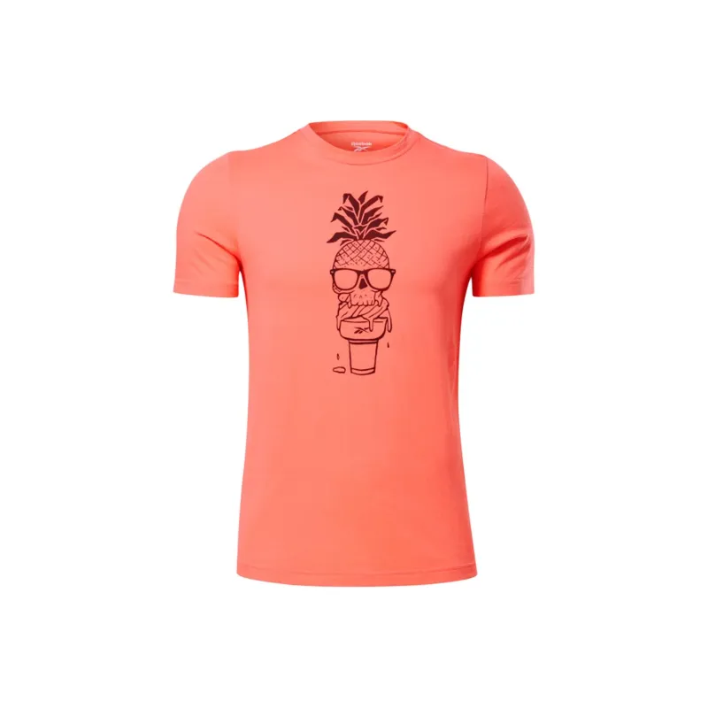 Reebok Chill Pineapple Ss Tee T-Shirt Men's Orange-0