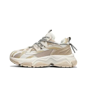 NFL Cushioning Anti Slip Wear Resistant Breathable Lightweight Height Increasing Low Top Chunky Sneakers Men's Beige