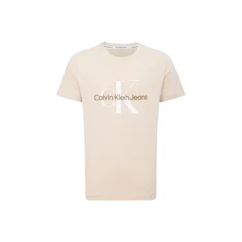 CALVIN KLEIN T Shirt Unisex Light Khaki