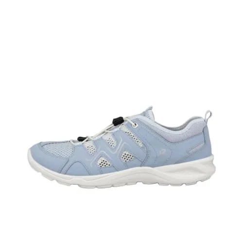 Ecco Abrasion Resistant Low Top Hiking/Trekking Shoes Women's Blue