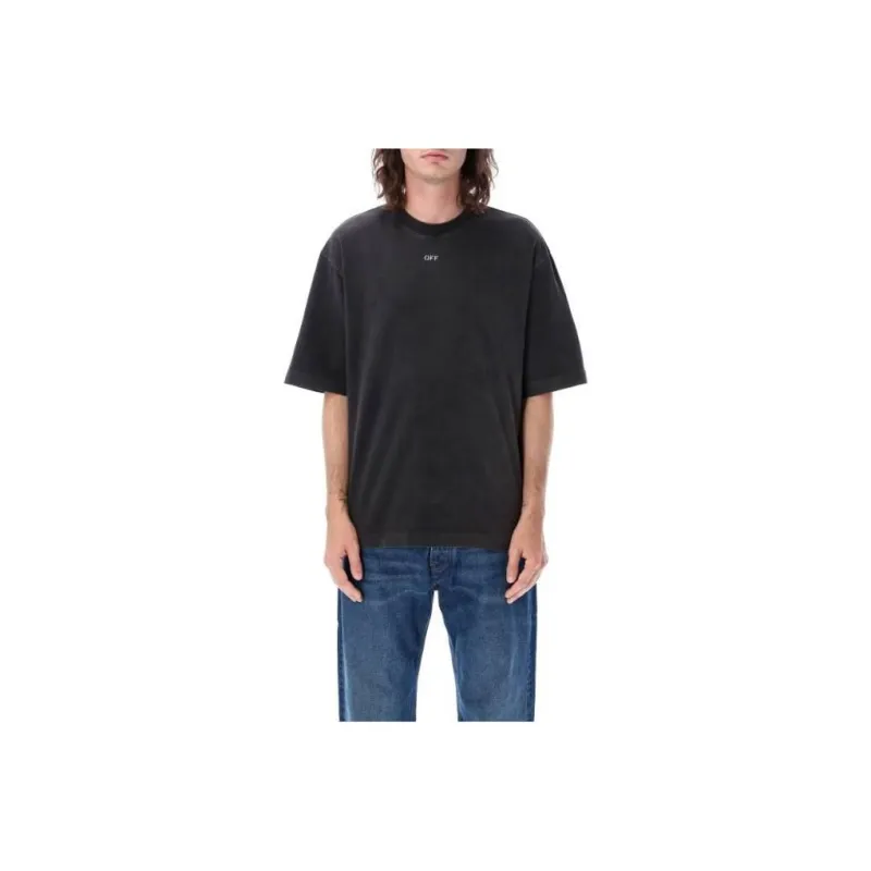 OFF WHITE People Print Cotton T shirt-0