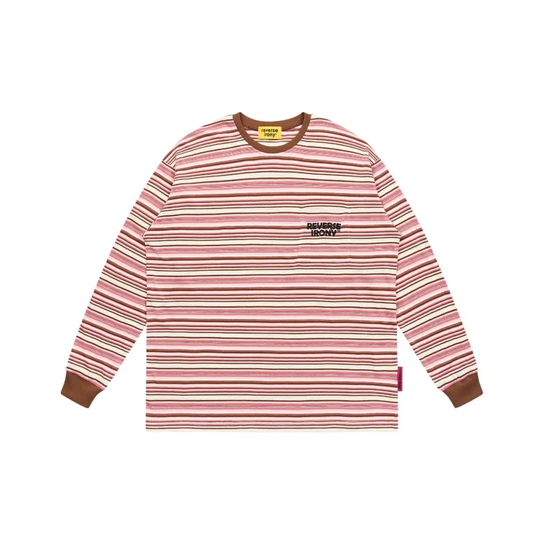 EMPTY REFERENCE x REVERSE IRONY T Shirt Unisex Brown Pink-0