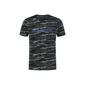 Calvin Klein T Shirts Men Camouflage Black