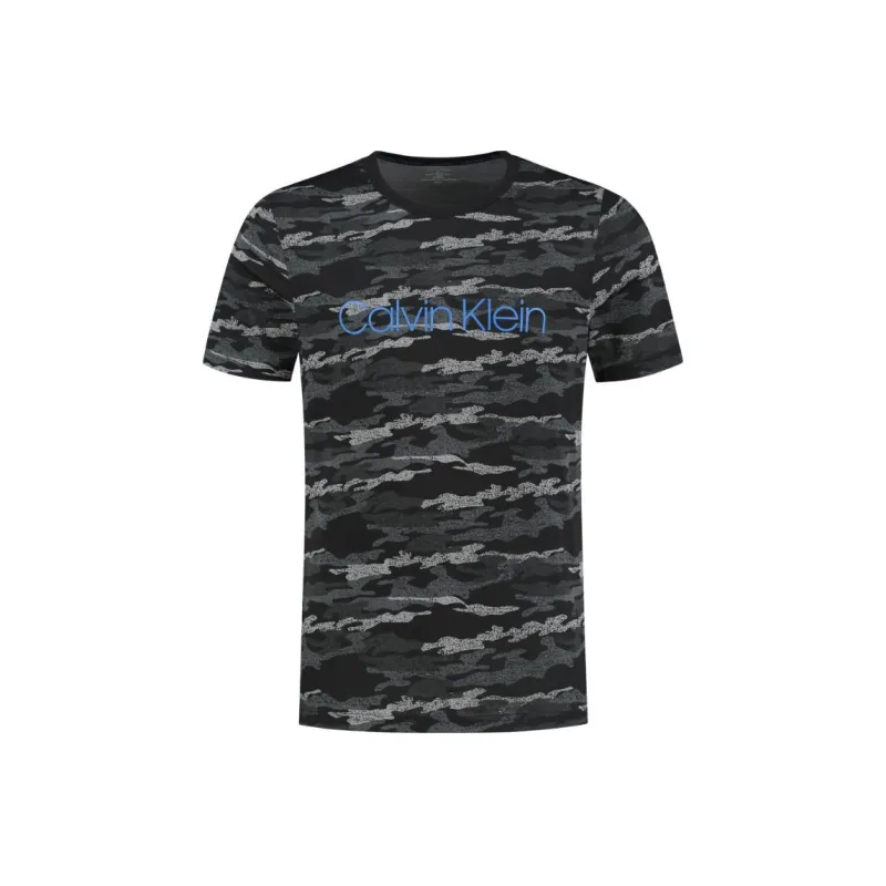 Calvin Klein T Shirts Men Camouflage Black-0