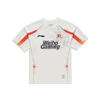 LiNing Sports Life Collection T Shirt 2024 Season WBG Team Unisex Ivory