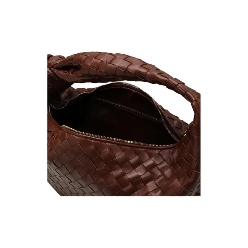 Bottega Veneta JODIE Lambskin Handbag Regular Women's Brown-3
