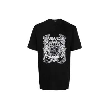 VERSACE FW22 T Shirt Men's Black