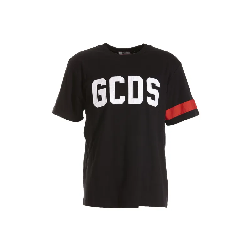 GCDS Crewneck Straight Hem T Shirt-0