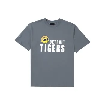 MLB Smile Series Detroit Tigers T Shirts Unisex Gray