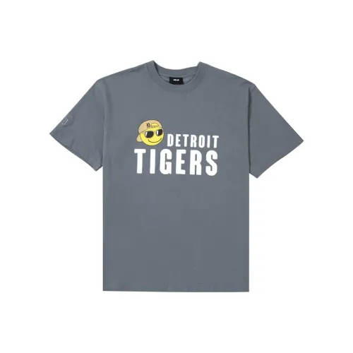 MLB Smile Series Detroit Tigers T-Shirts Unisex Gray