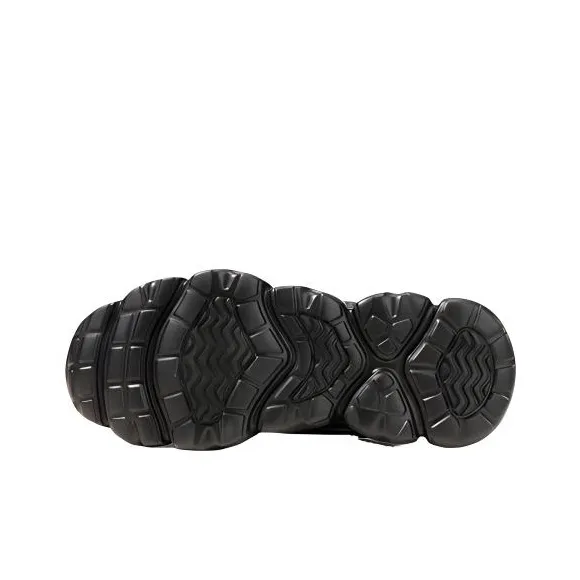 GUYISA Non slip, Wear resistant, Impact resistant Low Top Chunky Sneakers Men's Black-3