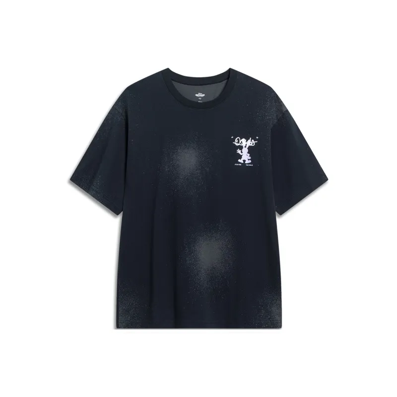 LiNing x DISHINI,LIANMINGKUAN Disney T Shirt Men's Black-0