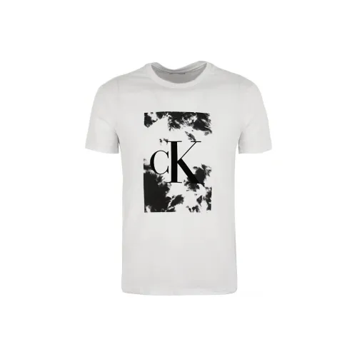 calvin Sneakers graphic T Shirt Men's White