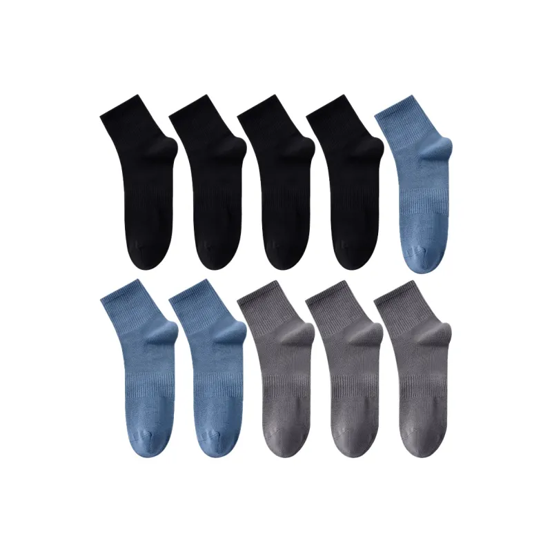 Cotton Gene Mid Calf Socks Men's Combo Set-14