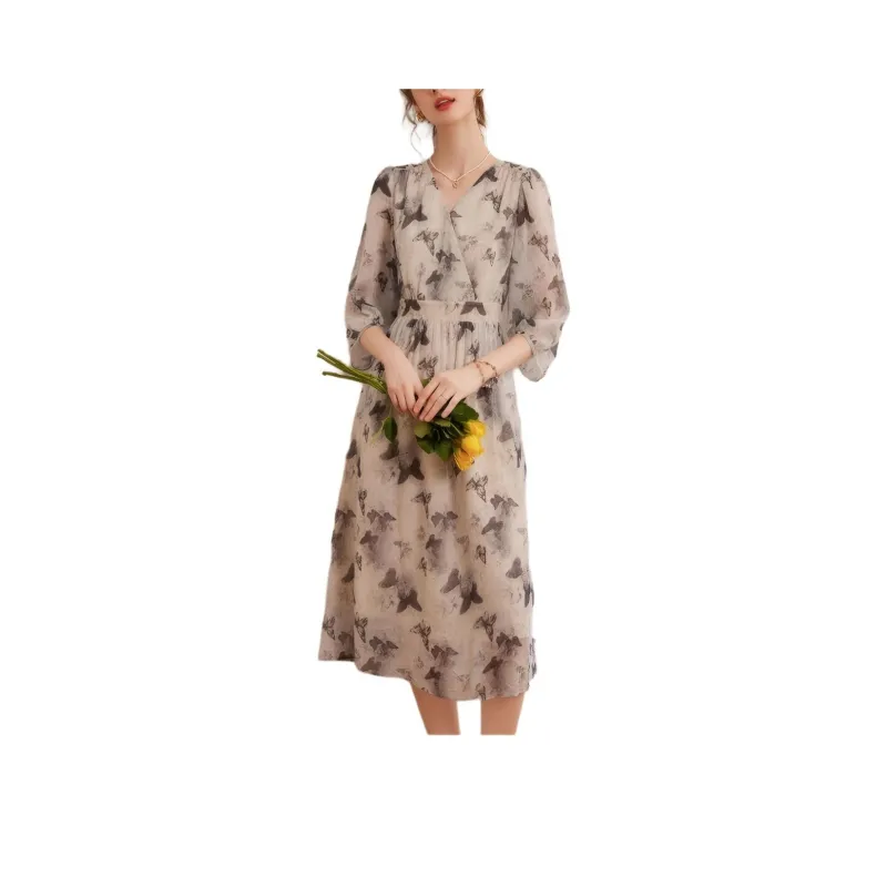 PLANE DRIFT Long Sleeved Dresses Women's Black-2