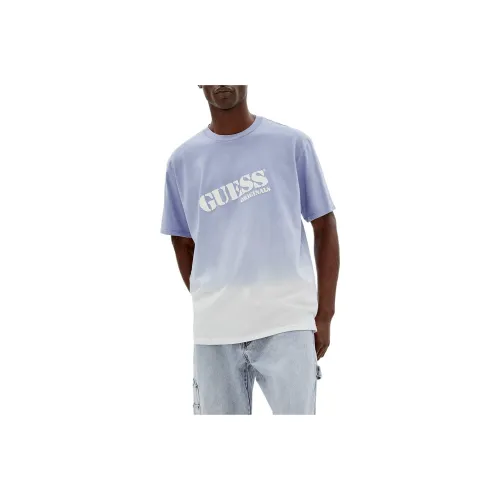 GUESS Originals Dip-Dye Logo Tee T-Shirt Men's Purple