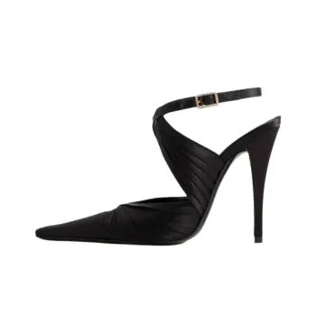 SAINT LAURENT Veronique Slim Heel High Heels 11cm Women's Black