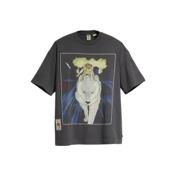 Levis X Princess Mononoke San's Mask T shirt