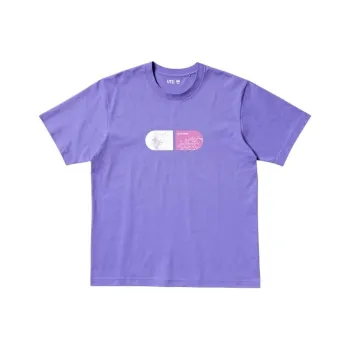 UNIQLO Detective Conan Co-branded T-Shirts Unisex Purple