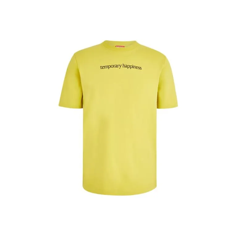 DIESEL SS24 T-Shirt Men's Ginger Yellow-0
