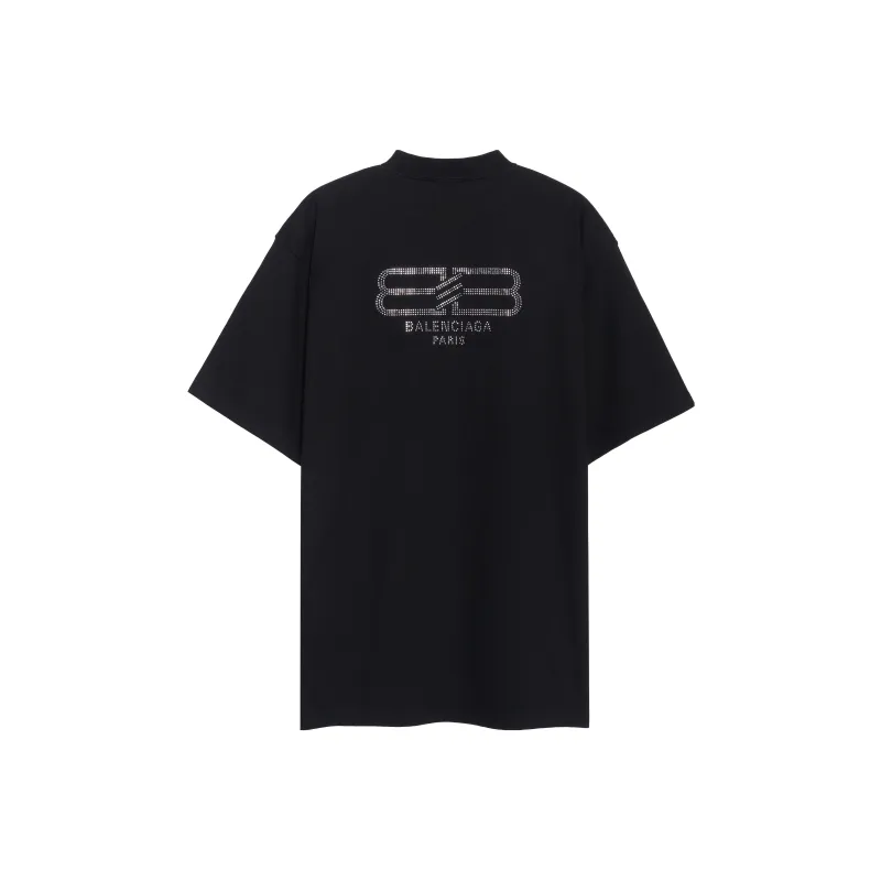 Balenciaga Bb Paris Medium Fit T Shirt-0