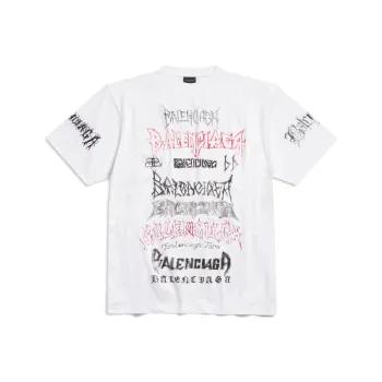 Balenciaga SS24 T Shirt Loose Fit Style Men's White