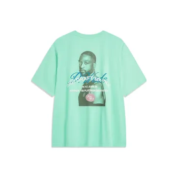 LiNing Drop Shoulder Sleeve T-Shirt Unisex Clearwater Green